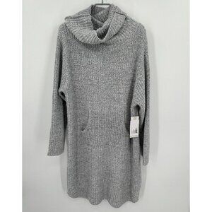 Softies Marshmallow Slouch Turtleneck Lounger Dress sz 2X/3X Gray NWT Lounge
